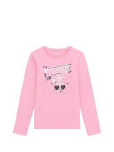 GUESS 1 USCITA Guess Ls T-Shirt Bambina - Rosa Rosa